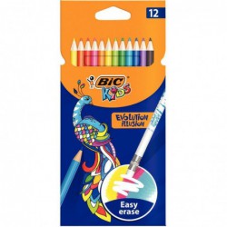 Étui de 12 crayons de couleur BIC Kids Evolution Illusion