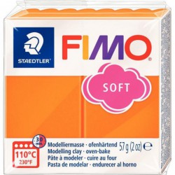Pain de 57 g de pâte à modeler FIMO Soft mandarine