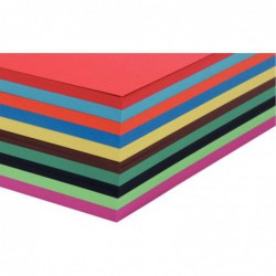 Paquet de 250 feuilles Carta 21 x 29,7 cm 270 g couleurs assorties