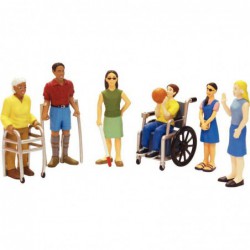 Lot de 6 figurines "Le handicap"