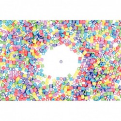 Sachet de 6 000 perles Hama à repasser taille midi couleurs pastels assorties