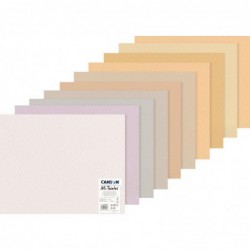 Paquet de 10 feuilles Mi-Teintes CANSON 50 x 65 cm 160 g teintes pastels