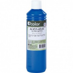 Flacon de 500 ml de peinture acrylique O'COLOR outremer