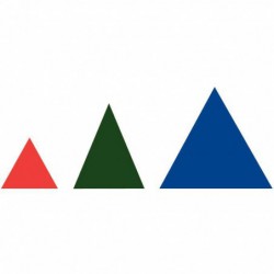 Pochette de 1 200 gommettes adhésives format triangles assortis