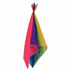 Lot de 12 foulards de jonglage couleurs assorties
