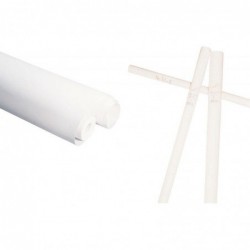 Rouleau de papier kraft blanc 3 x 0,70 m 65 g