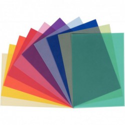 Paquet de 10 feuilles de papier calque 21 x 29,7 cm 115 g couleurs assorties