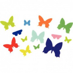 Sachet de 150 papillons en feutrine adhésive