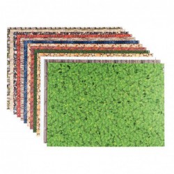 Paquet de 13 feuilles de papier motifs structures assorties 50 x 70 cm