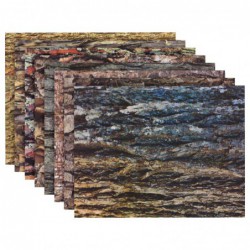 Pochette de 32 feuilles de papier motif écorce 22 x 28 cm