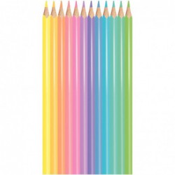 Étui de 12 crayons de couleur triangulaires MAPED COLOR'PEPS pastel