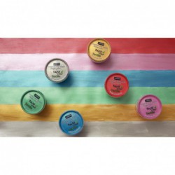 Lot de 6 pots de 100 ml de peinture aux doigts pour textile PEBEO TACTIL'COLOR couleurs nacrées assorties