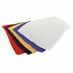 Paquet de 10 feuilles de papier mûrier 38,5 x 51 cm couleurs assorties