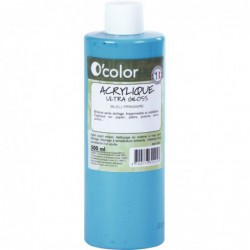 Flacon de 500 ml de peinture acrylique O'COLOR bleu