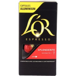 Boîte de 10 capsules de café L'OR Espresso SPLENDENTE